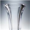 Image 3 : Cristal France Clear Crystal Flared Vase