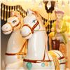 Image 3 : Capodimonte Italian Porcelain Horse-Drawn Carriage Table Lamp