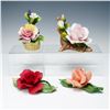 Image 2 : 4pc Nuova Capodimonte & Capodimonte Italian Porcelain Floral Sculptures
