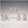 Image 1 : 6pc M&R French Porcelain Mini Vases and Shoes
