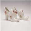 Image 4 : 6pc M&R French Porcelain Mini Vases and Shoes