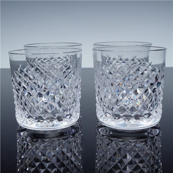 4pc Waterford Crystal Alana Rocks Glasses