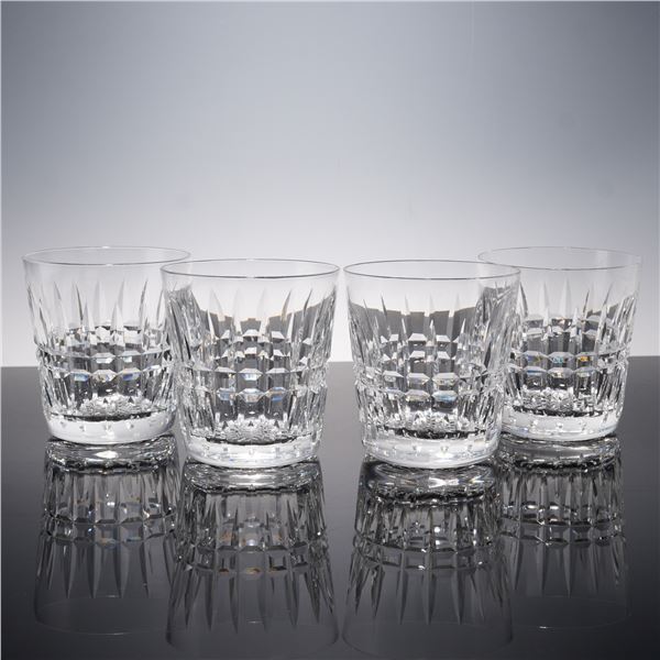 4pc Waterford Crystal Old Fashioned Glasses, Glenmore