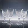 Image 1 : 4pc Waterford Crystal Wine Glasses, Alana Pattern