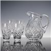 Image 1 : 5pc Cut Crystal Pitcher and Tumbler Glasses