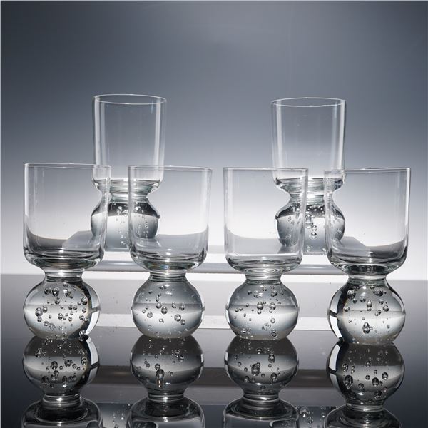 6pc Cocktail Glasses with Controlled Bubble Base