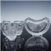 4pc Cut Crystal Jugs and Crescent Plate, Waterford & Val St. Lambert