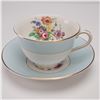Image 5 : 2 Colclough and Macy's Floral Teacup and Saucer Sets