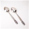 Image 2 : 2pc Georg Jensen Sterling Silver Fruit Spoons, Acorn