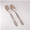 Image 2 : 2pc Georg Jensen Sterling Silver Pastry Forks, Acorn