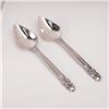 Image 1 : 2pc Georg Jensen Sterling Silver Grapefruit Spoons, Acorn