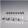 Lapparra French Sterling Silver Coffee Spoons, Set of 12 in Case