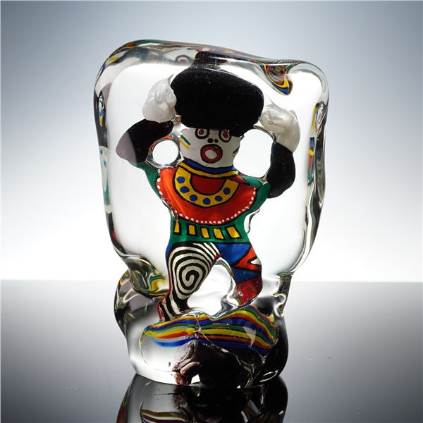 Gavin Heath Studio Art Glass Sculpture, Signed