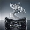 Image 1 : Swarovski 1998 Fabulous Creatures Crystal Figurine, Pegasus & Plaque