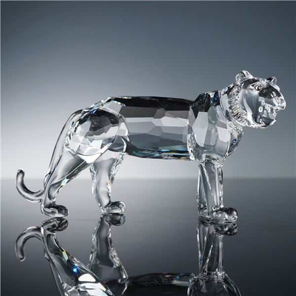 Swarovski Crystal Figurine, Tiger - Signed