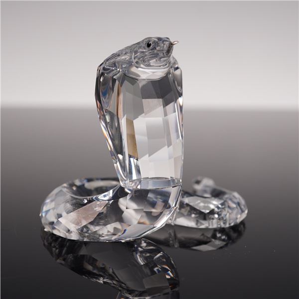 Swarovski Crystal Figurine, Cobra Snake