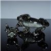 Image 4 : 3pc Swarovski Crystal Figurines and Plaque, Gorilla Mother and Cub