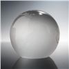 Image 2 : Frosted Crystal World Globe Paperweight