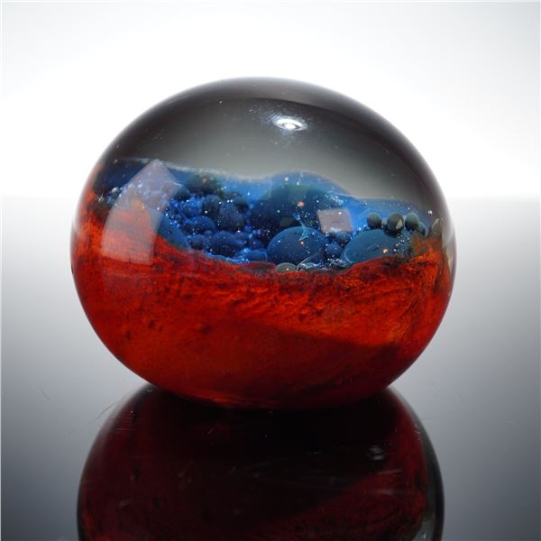 Milropa Contemporary Art Glass Paperweight