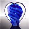 Image 4 : 5pc Collection of Art Glass Heart Paperweights