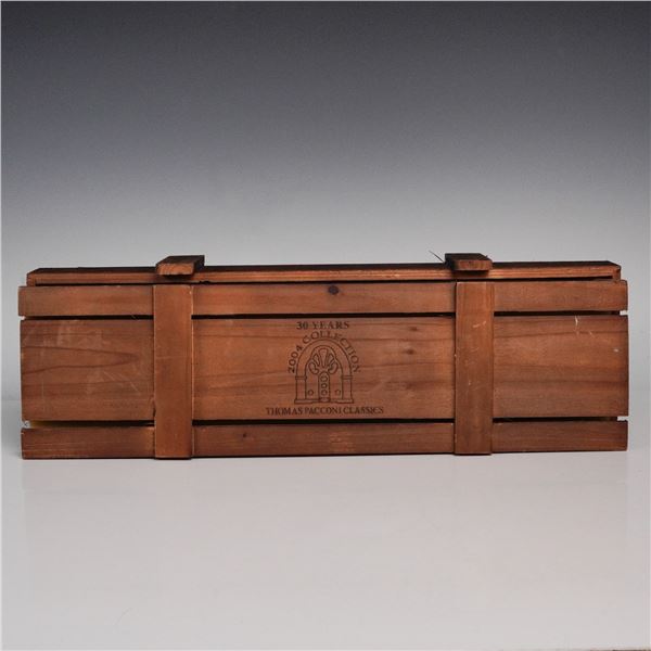 Thomas Pacconi Classics Glass Ornament Set in Wooden Box