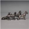 Image 1 : 4pc Price Metal Dog Figurines - Collie, English Setter, Boxer & Bloodhound