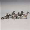 Image 1 : 5pc Price Metal Dog Figurines - Collies, English Setter, Boxer & Bloodhound