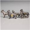 Image 2 : 5pc Price Metal Dog Figurines - Collies, English Setter, Boxer & Bloodhound