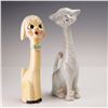 Image 2 : 6pc Collection of Porcelain & Wood Dog and Cat Figurines