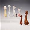 Image 5 : 6pc Collection of Porcelain & Wood Dog and Cat Figurines