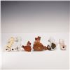 Image 6 : 6pc Collection of Porcelain & Wood Dog and Cat Figurines