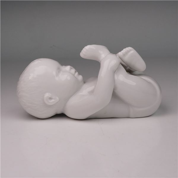 Royal Copenhagen White Porcelain Infant Baby Figurine, No. 031