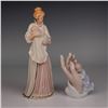 Image 1 : A Pair of Porcelain Figurines, including Lenox 'God's Gift' by Sandra Kuck
