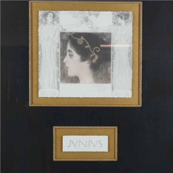 Gustav Klimt (Aft.) Drawing for the Allegory Junius Decorative Print