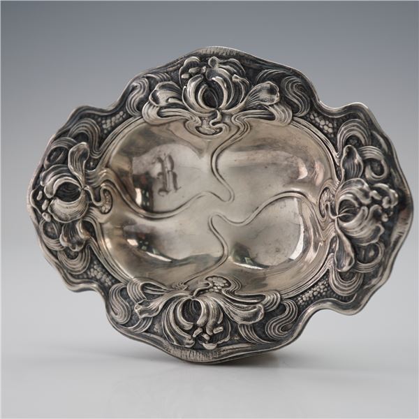 Sterling Silver Art Nouveau Salt Cellar