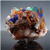 Image 4 : Azurite Malachite Mineral Specimen w/ Quartz & Iron Oxide Matrix