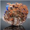 Image 5 : Azurite Malachite Mineral Specimen w/ Quartz & Iron Oxide Matrix