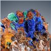 Image 6 : Azurite Malachite Mineral Specimen w/ Quartz & Iron Oxide Matrix