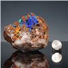 Image 8 : Azurite Malachite Mineral Specimen w/ Quartz & Iron Oxide Matrix