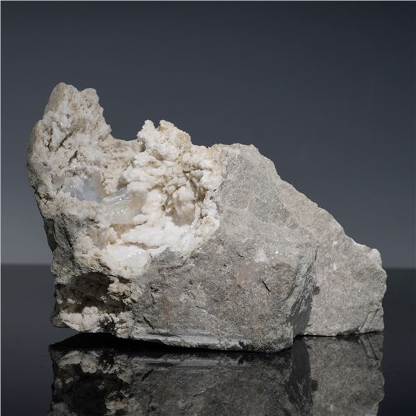 Calcite Crystal Cluster on Matrix Mineral Specimen from Russia