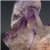 Image 4 : 2pc Mineral Specimens, Amethyst Crystal and Blue Celestite Geode