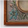 Image 2 : Creazioni Artistiche Wooden Frame Sterling Silver Floral Minatare Frame
