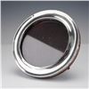 Image 1 : English Sterling Silver and Wood Round Picture Frame