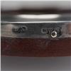 Image 5 : English Sterling Silver and Wood Round Picture Frame