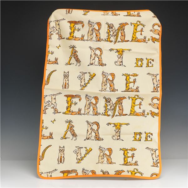 Hermes Paris L Art de Vivre Cotton Textile
