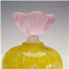 Image 3 : Art Glass Perfume Bottle with Pink Flower Stopper