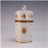 Image 2 : Limoges Porcelain Apothecary Jar with Hand-Painted Gilt Bee Motif