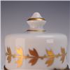 Image 5 : Limoges Porcelain Apothecary Jar with Hand-Painted Gilt Bee Motif
