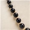 Image 2 : 18K Gold and Onyx Bead Necklace