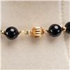Image 3 : 18K Gold and Onyx Bead Necklace